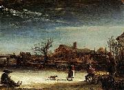 REMBRANDT Harmenszoon van Rijn Winter Landscape oil